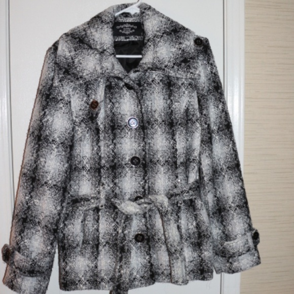 SEBY COLLECTION VINTAGE Jackets & Blazers - XL  VINTAGE  COAT SILVER METALLIC THREADS